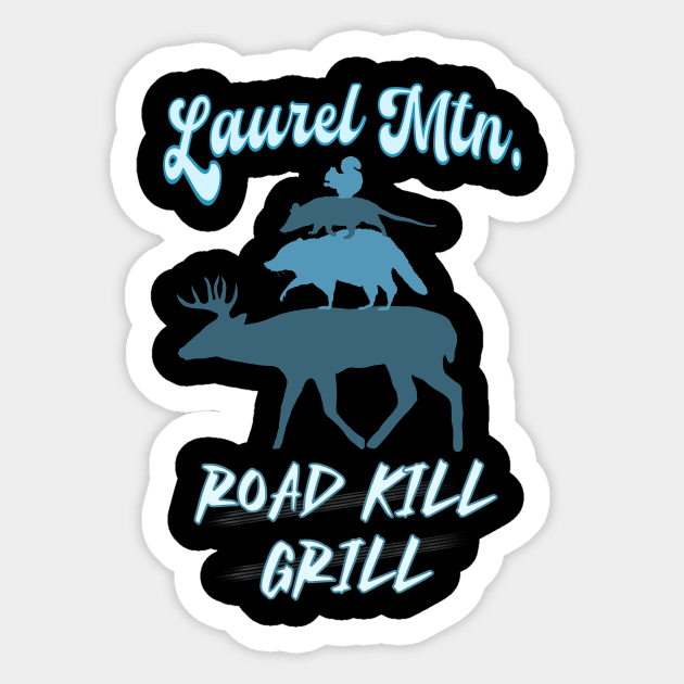 Road kill grill Sticker by 752 Designs